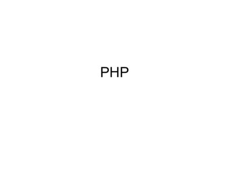 PHP.
