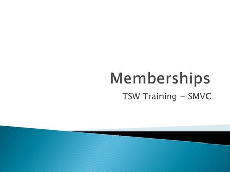 TSW Training - SMVC. 1.Del Menú Principal, selecciona File y Owners 2.La ventana Owners se mostrará información del Socio.