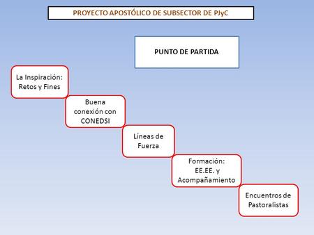 PROYECTO APOSTÓLICO DE SUBSECTOR DE PJyC