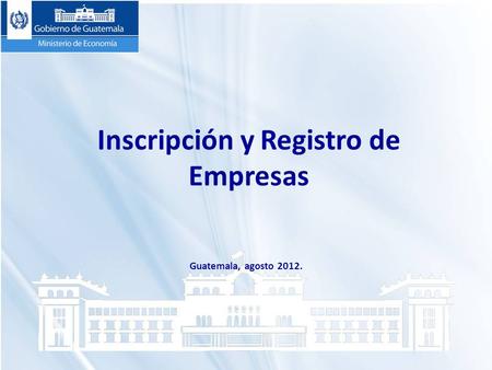Inscripción y Registro de Empresas