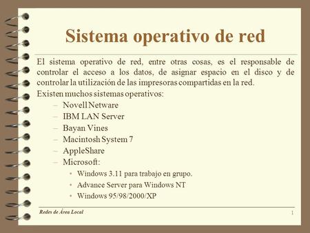 Sistema operativo de red