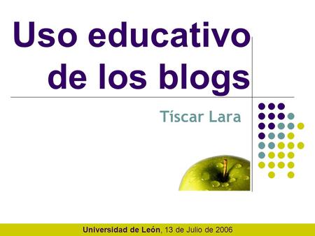 Uso educativo de los blogs