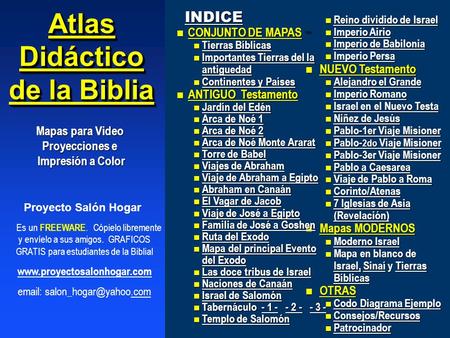 Atlas Didáctico de la Biblia