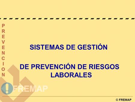 DE PREVENCIÓN DE RIESGOS LABORALES