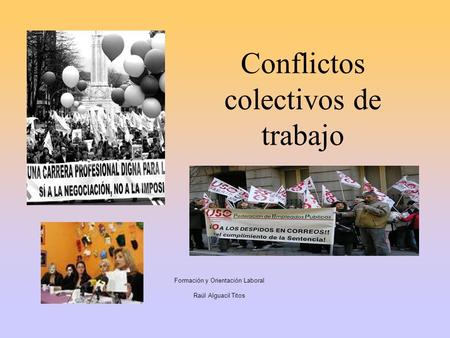 Conflictos colectivos de trabajo