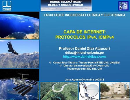 CAPA DE INTERNET: PROTOCOLOS IPv4, ICMPv4