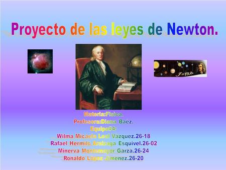 Proyecto de las leyes de Newton.