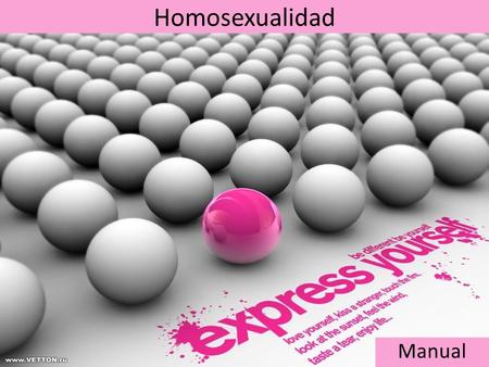 Homosexualidad Manual.