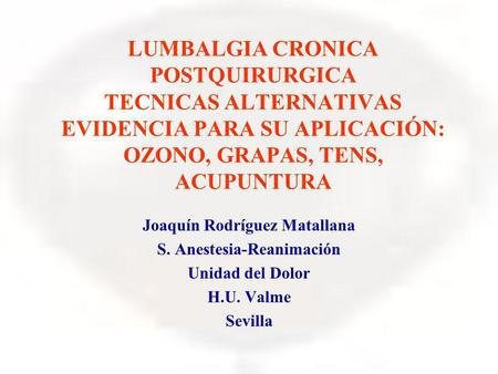 Joaquín Rodríguez Matallana S. Anestesia-Reanimación