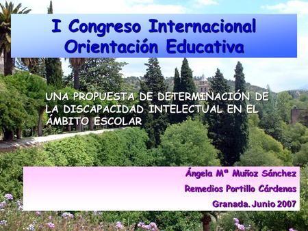 I Congreso Internacional Orientación Educativa