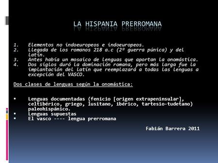 La Hispania prerromana