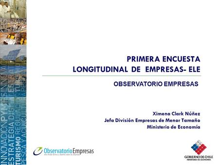 PRIMERA ENCUESTA LONGITUDINAL DE EMPRESAS- ELE