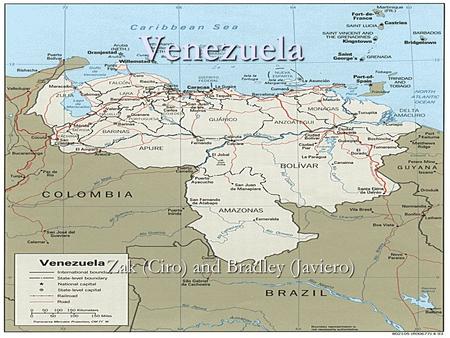 Venezuela Zak (Ciro) and Bradley (Javiero). Flag.