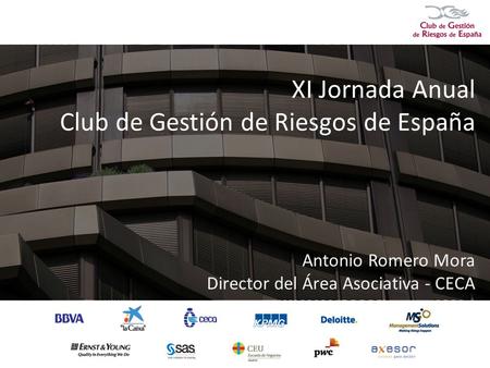 XI Jornada Anual Club de Gestión de Riesgos de España