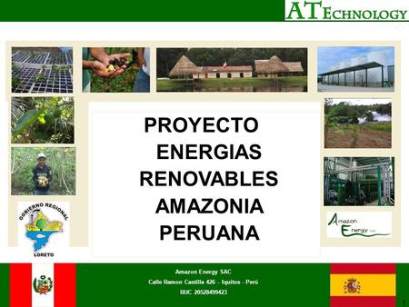 PROYECTO ENERGIAS RENOVABLES AMAZONIA PERUANA