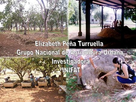 Elizabeth Peña Turruella Grupo Nacional de Agricultura Urbana