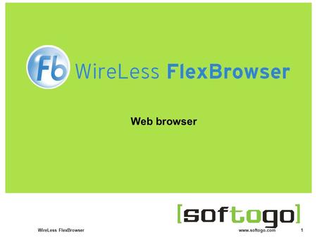 1WireLess FlexBrowser www.softogo.com Web browser.