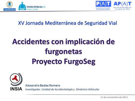 Accidentes con implicación de furgonetas Proyecto FurgoSeg