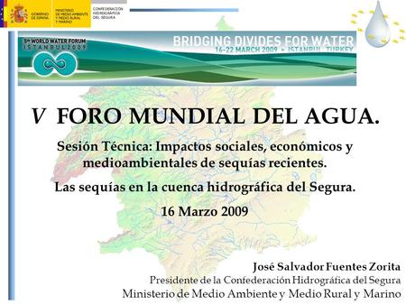 Las sequías en la cuenca hidrográfica del Segura.