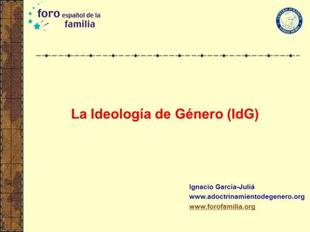 La Ideología de Género (IdG)