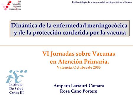 Epidemiología de la enfermedad meningocócica en España