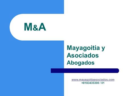 Mayagoitia y Asociados Abogados