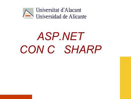 ASP.NET CON C SHARP.