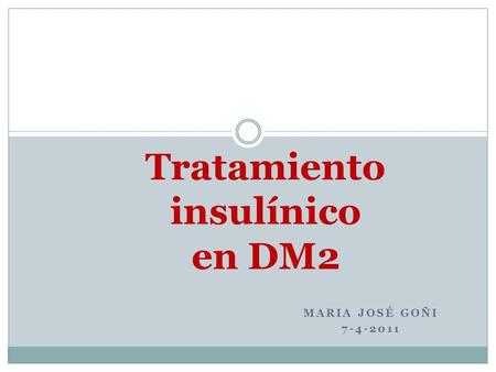 Tratamiento insulínico en DM2
