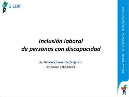 Inclusión laboral de personas con discapacidad