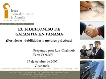 EL FIDEICOMISO DE GARANTIA EN PANAMA