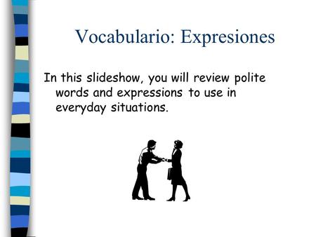 Vocabulario: Expresiones