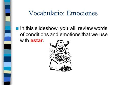 Vocabulario: Emociones
