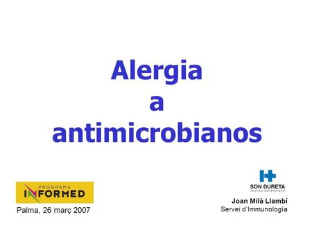 Alergia a antimicrobianos