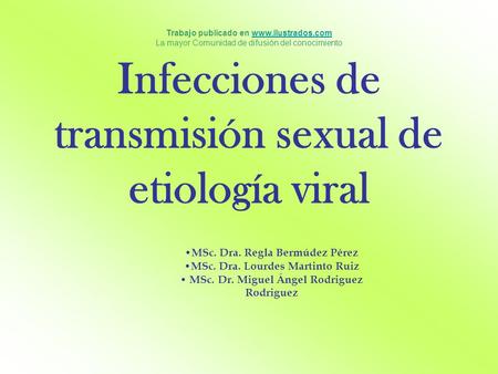 Infecciones de transmisión sexual de etiología viral