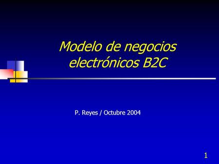 Modelo de negocios electrónicos B2C