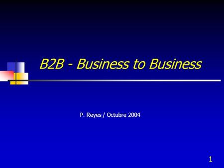 B2B - Business to Business