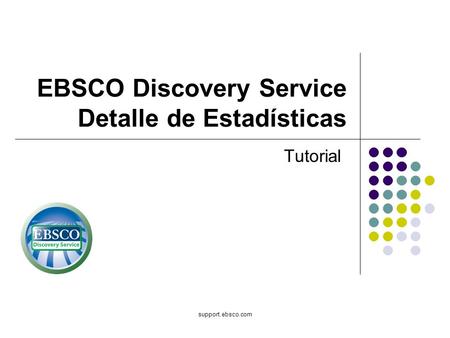 EBSCO Discovery Service Detalle de Estadísticas