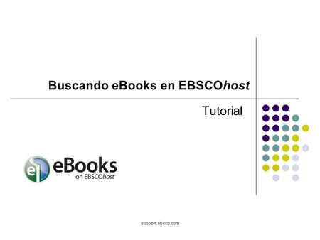 Buscando eBooks en EBSCOhost