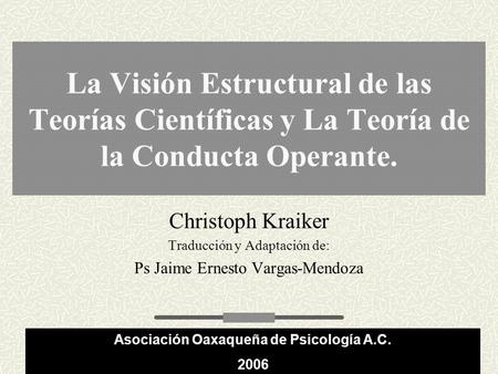 Asociación Oaxaqueña de Psicología A.C.
