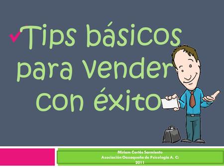 Tips básicos para vender con éxito