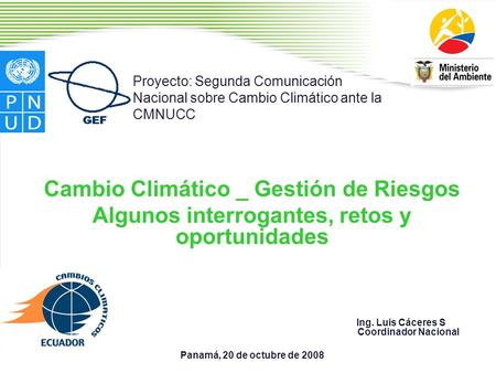 Cambio Climático _ Gestión de Riesgos