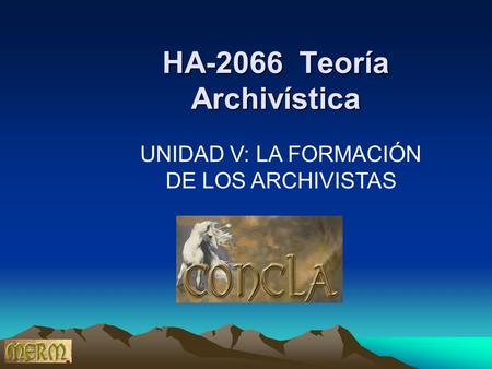 HA-2066 Teoría Archivística