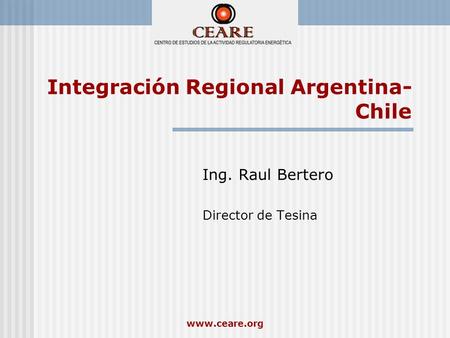Integración Regional Argentina-Chile