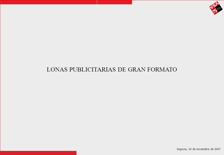 LONAS PUBLICITARIAS DE GRAN FORMATO