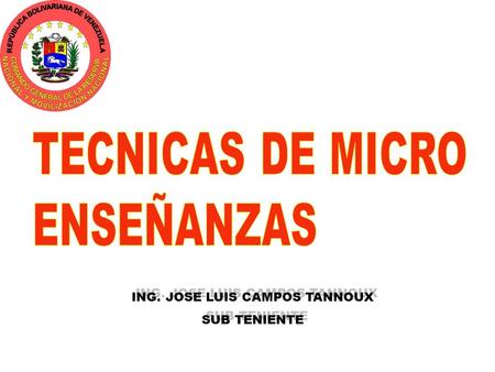 ING. JOSE LUIS CAMPOS TANNOUX