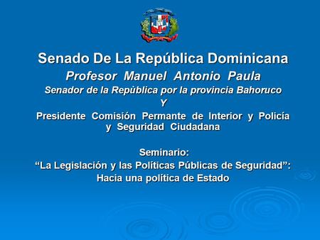 Senado De La República Dominicana