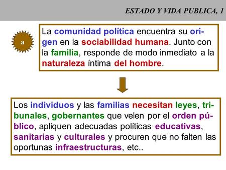 La comunidad política encuentra su ori-