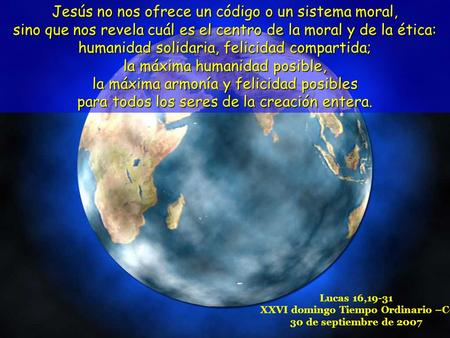 Lucas 16,19-31 XXVI domingo Tiempo Ordinario –C-