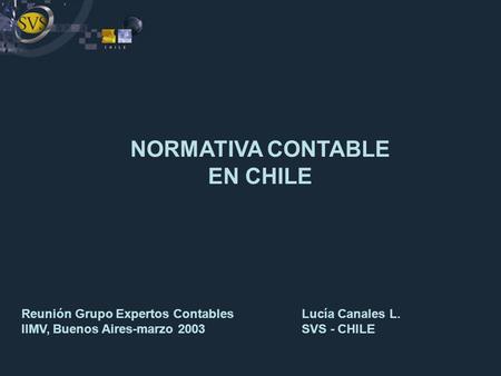 NORMATIVA CONTABLE EN CHILE