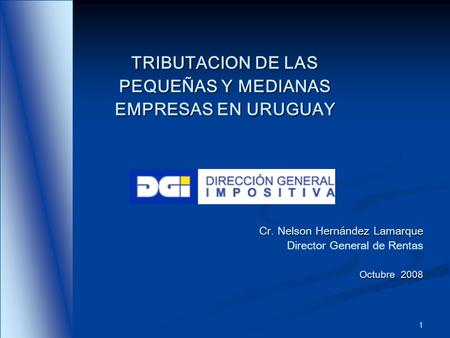 TRIBUTACION DE LAS PEQUEÑAS Y MEDIANAS EMPRESAS EN URUGUAY